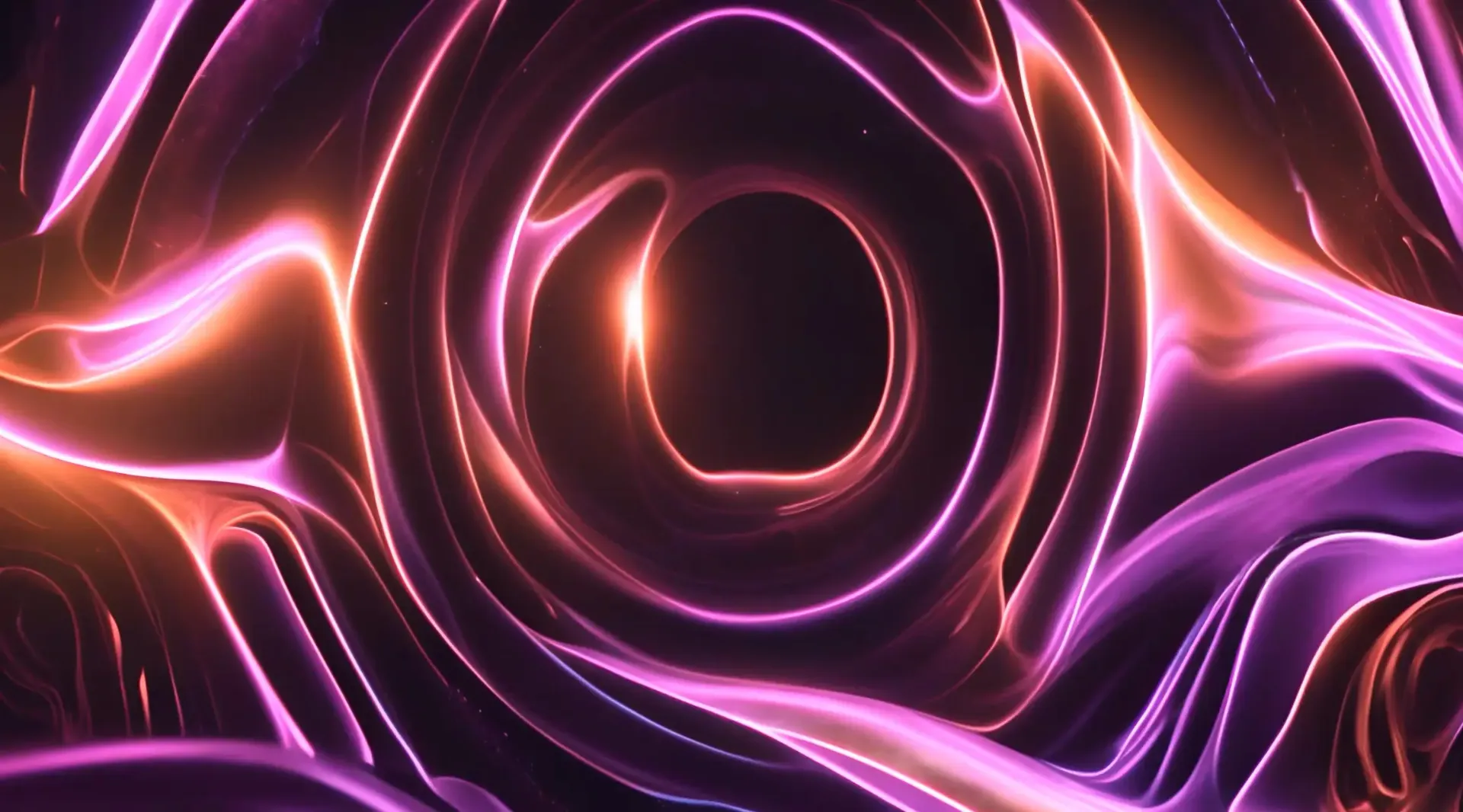 Psychedelic Neon Spirals Backdrop Artistic Stock Video